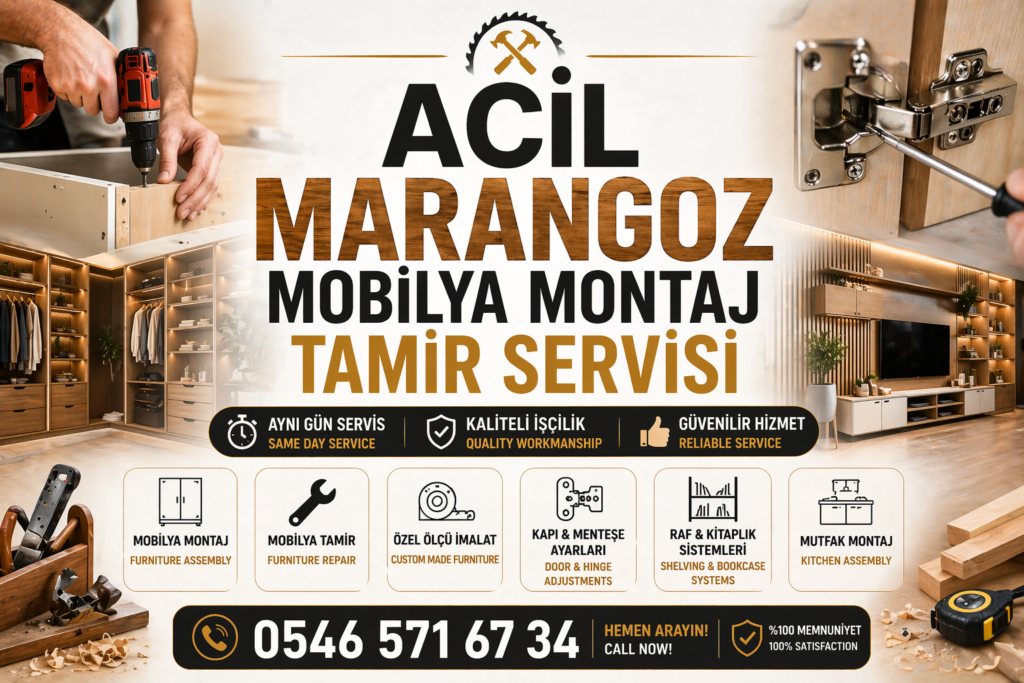 Acil Marangoz Mobilya Montaj Tamir Servisi